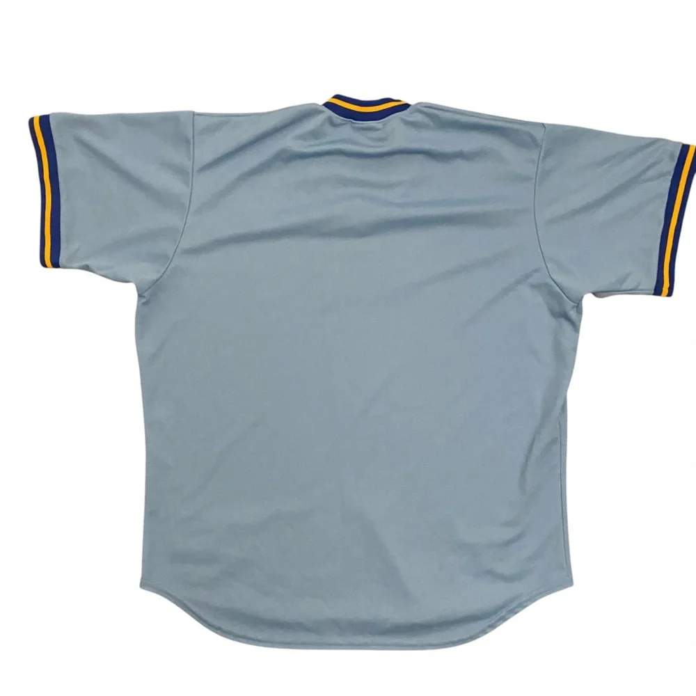 Majestic Seattle Mariners Cooperstown Collection Retro Jersey XL Baby Blue Y2K - Picture 3 of 10